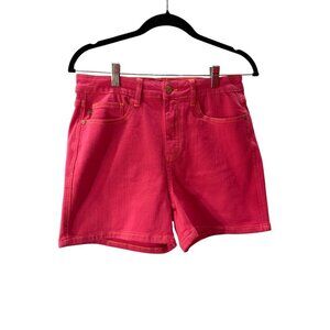 Judy Blue Womens Shorts Garment Dyed Denim Size  L Pink Stretch High Rise EUC